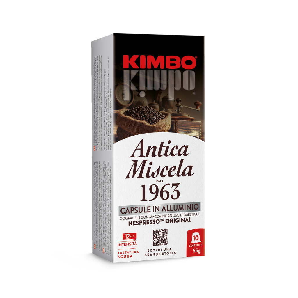 Kimbo Nespresso Original Alluminio Antica Miscela dal 1963