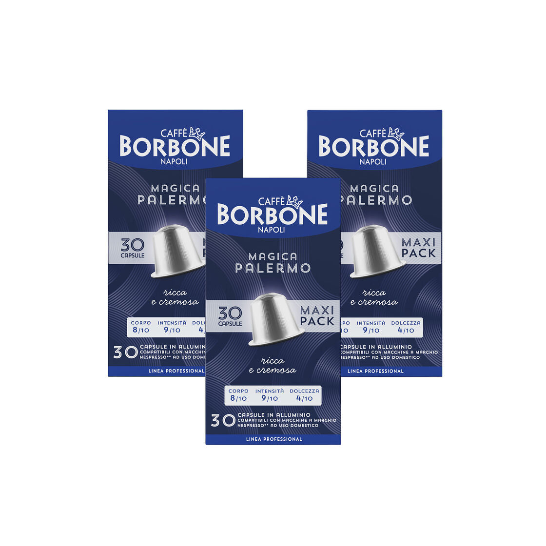 Caffè Borbone Capsule alluminio Nespresso Original Magica Palermo